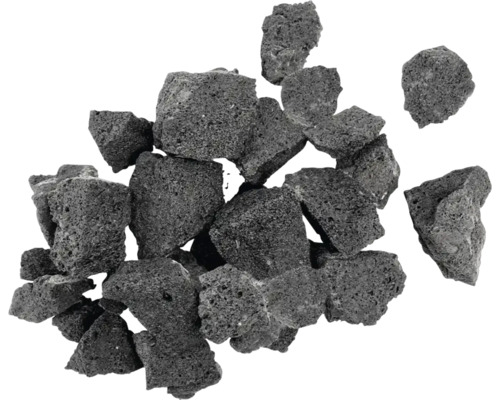 Haufen Lavasteine für den Garten- und Landschaftsbau