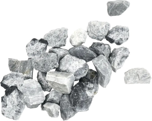 Graue Marmorkieselsteine für den Garten- und Landschaftsbau