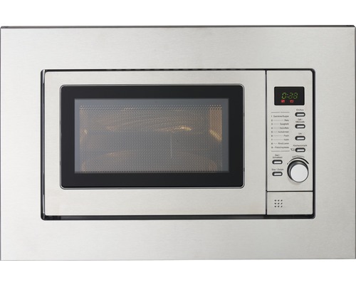 Einbau Mikrowelle aus Edelstahl mit digitaler Anzeige