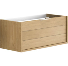 Waschbeckenunterschrank aus Holz mit drei Schubladen