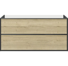 Waschtischunterschrank mit zwei Schubladen im Holzdesign