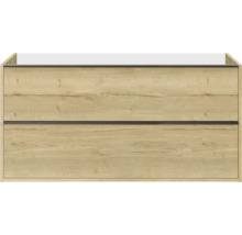 Waschtischunterschrank mit zwei Schubladen im Holzdesign