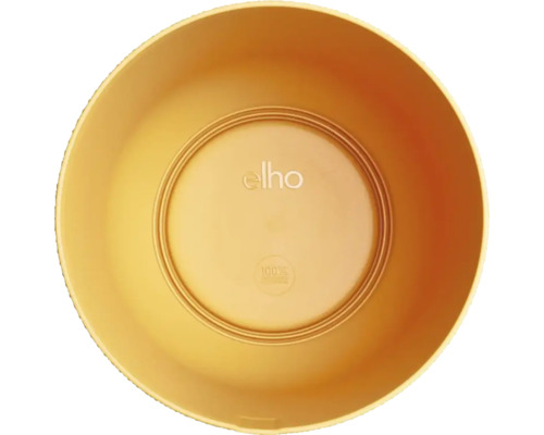 Pflanzgefäß aus Kunststoff, von oben