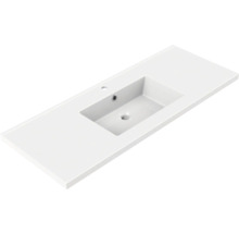 Badmöbel-Set Allibert Sorento BxHxT 120,5 x 69 x 46,2 cm Frontfarbe eiche halifax mit Waschtisch