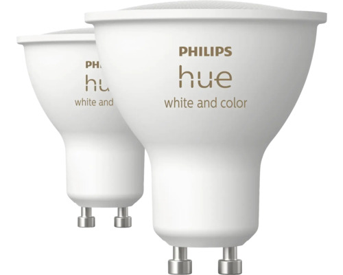 Zwei Philips Hue Leuchtmittel für Weiß- und Farbtöne