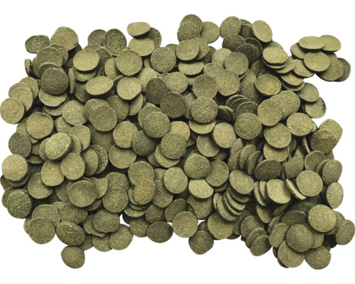 Viele Futtertabletten für Fische