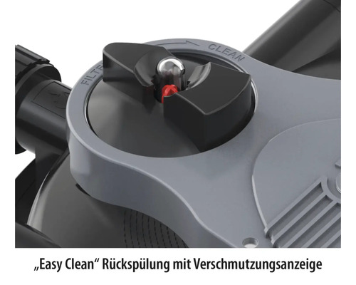Easy Clean Rückspülung mit Verschmutzungsanzeige