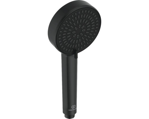 Schwarzer Handbrausekopf für Dusche