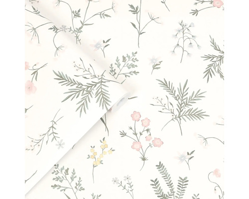 Tapetenrolle mit Blumenmuster