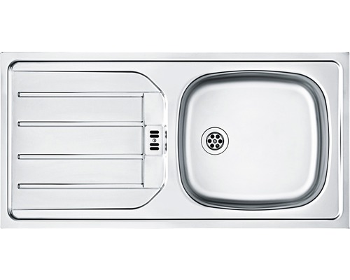 Edelstahlspüle mit Abtropffläche