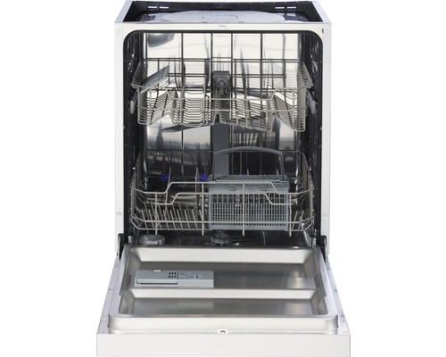 Innenansicht eines Geschirrspülers mit herausgezogenen Körben