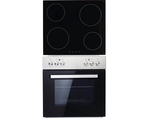 Elektroherd mit Glaskeramikkochfeld und Backofen