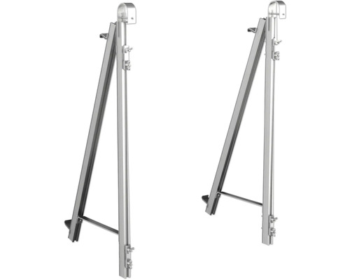 Zwei Dachrinnenhalter aus Metall