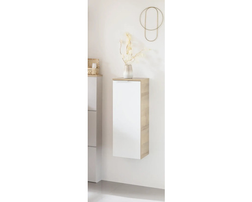 Hängeschrank mit einer Tür im Badezimmer