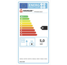 Energieeffizienzlabel für Wamsler TYP43640 OS4/5 mit der Effizienzklasse D und 5,0 Kilowatt