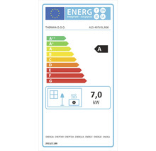 Energielabel mit der Energieeffizienzklasse A und einer Leistung von 7,0 Kilowatt