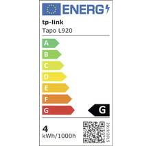 Energielabel für die Tp-Link Tapo L920 Lampe mit der Energieeffizienzklasse G