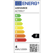 Energielabel LEDVANCE AC70917 mit Energieeffizienzklasse F