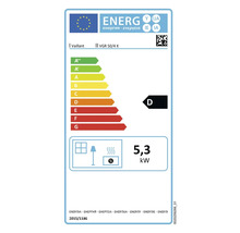 Vaillant Energielabel VGR 50/4 X mit der Energieeffizienzklasse D und 5,3 Kilowatt