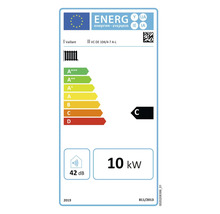 Vaillant Energielabel mit Energieeffizienzklasse C, 10 Kilowatt und 42 Dezibel