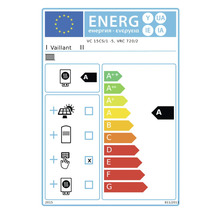 Energielabel für Vaillant Heizgerät