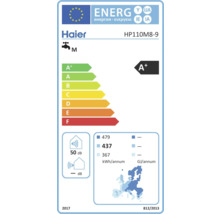 Haier Energielabel HP110M8-9 mit Energieeffizienzklasse A+, Geräuschpegel 50 Dezibel