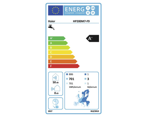 Haier Energielabel HP200M7-F9