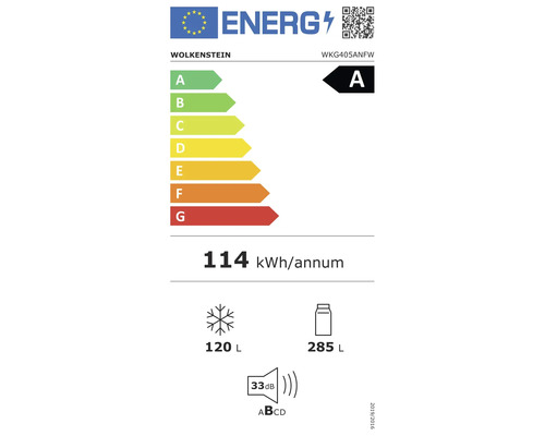 Energielabel von Wolkenstein mit der Energieeffizienzklasse A