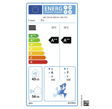 Vaillant Energielabel für Heizungsprodukte mit Energieeffizienzklasse A++