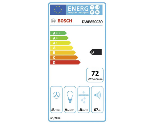 Bosch Logo Energieeffizienzlabel DWB65CC30