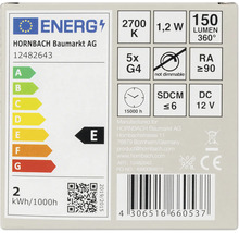Energielabel mit Informationen zu Energieeffizienz und Produktdetails