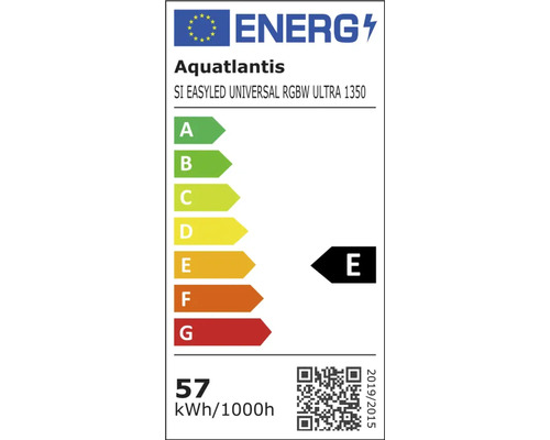 Aquatlantis SI EASYLED UNIVERSAL RGBW ULTRA 1350 Energielabel E