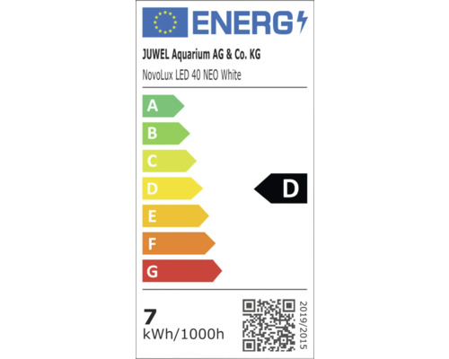 Energielabel für Juwel NovoLux LED 40 NEO White