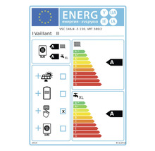 Energielabel für Vaillant Heizgerät