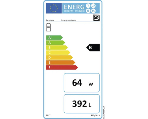 Vaillant VIH S 400/3 BR Energielabel