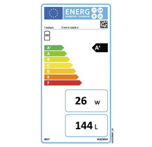 Vaillant Energieetikett mit Energieeffizienzklasse A+, 26 Watt und 144 Liter