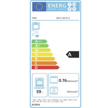 Energielabel für PKM Backofen BIC3 I-GK-IX-2, Energieeffizienzklasse A, 59 Liter Garraumvolumen
