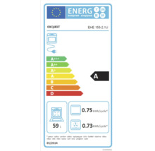 Exquisit Energieetikett für Backofen, Energieeffizienzklasse A, 59 Liter Garraum