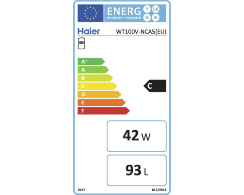 Haier Energielabel WT100V-NCA5(EU)