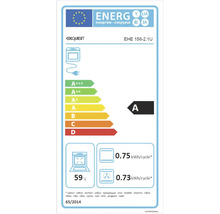 Exquisit Energielabel EHE 156-2.1U mit Energieeffizienzklasse A und 59 Liter Volumen