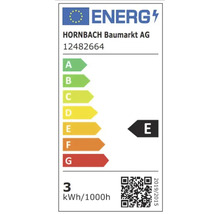 Energielabel mit Energieeffizienzklasse E