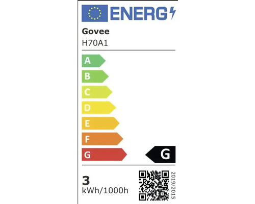 Govee Energieeffizienzlabel H70A1, Energieeffizienzklasse G