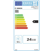 Bosch Heizgerät Energielabel mit Energieeffizienzklasse A und 24 Kilowatt Leistung