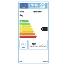 EU Energieeffizienzlabel für Clage Durchlauferhitzer mit Energieeffizienzklasse C und 15 Dezibel Schallleistungspegel