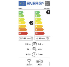 EU Energieeffizienzlabel für Bosch Waschtrockner WNA14441