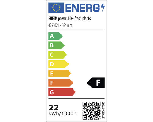 EHEIM powerLED+ fresh plants Energielabel