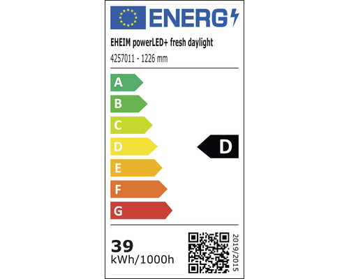 Energielabel für EHEIM powerLED+ fresh daylight 4257011 - 1226 mm