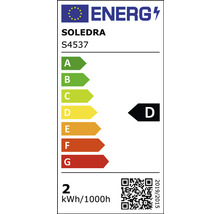 Energielabel mit Energieeffizienzklasse D