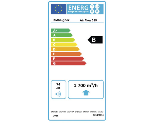 Rotheigner Air Flow 315 Energielabel