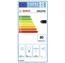 Bosch DHL575C Energieeffizienzklasse C Label